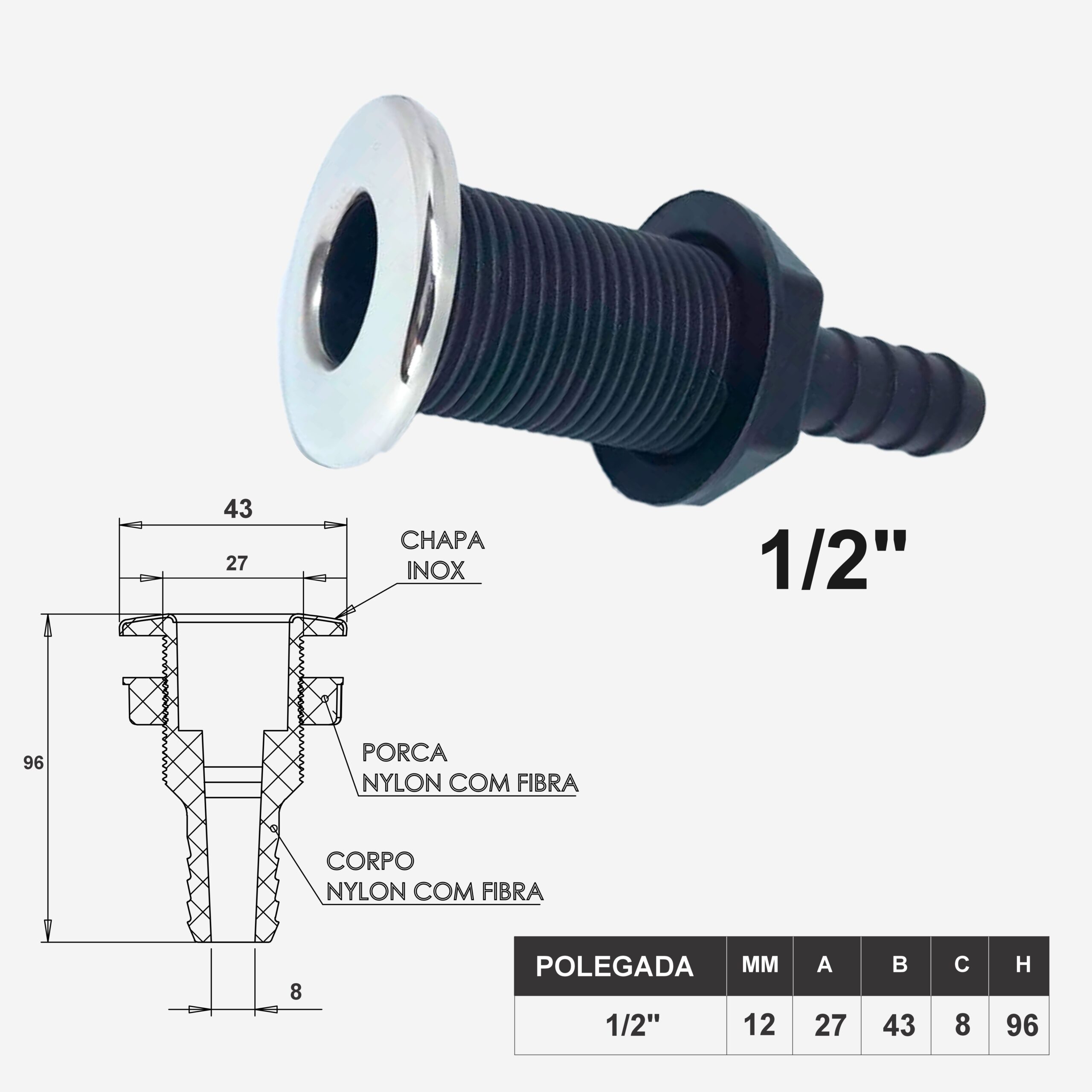 SAÍDA DE ÁGUA 1/2″