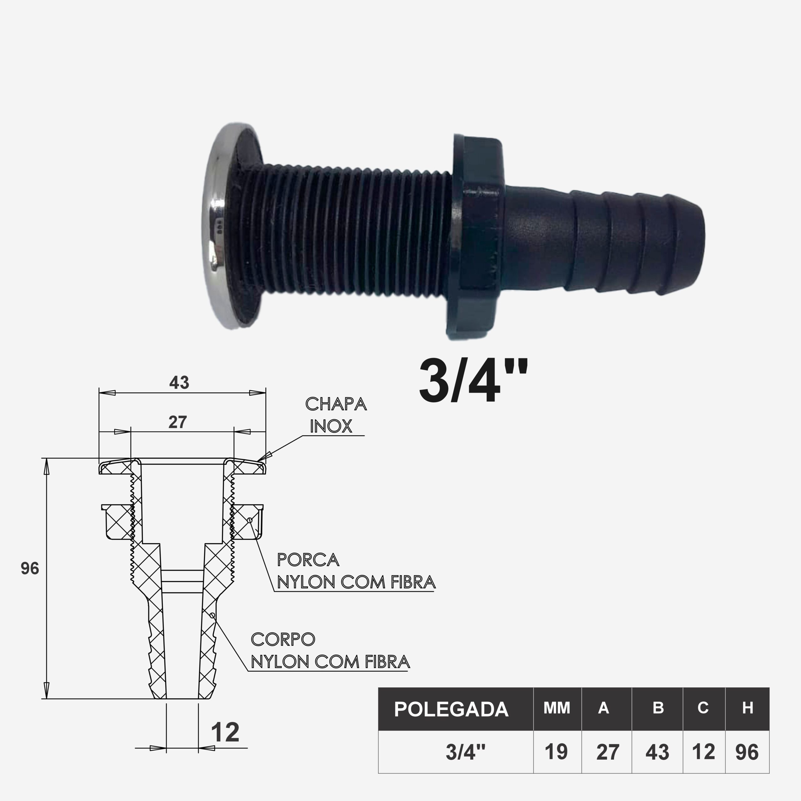 SAÍDA DE ÁGUA 3/4″